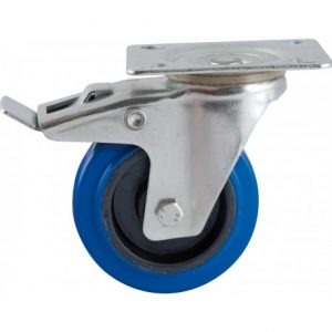 roulette pivotante avec frein 80mm série 13 ᠆ 30 Fixation platine roulement  à rouleaux - Protempo B.V.