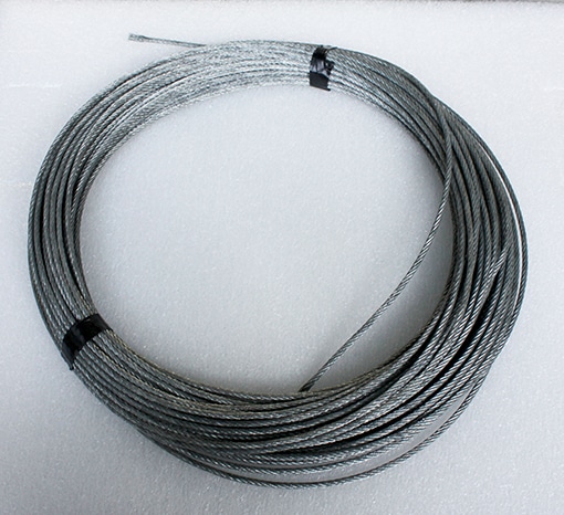 Câble d'acier / câble métallique 5mm avec mousqueton longueur 20m