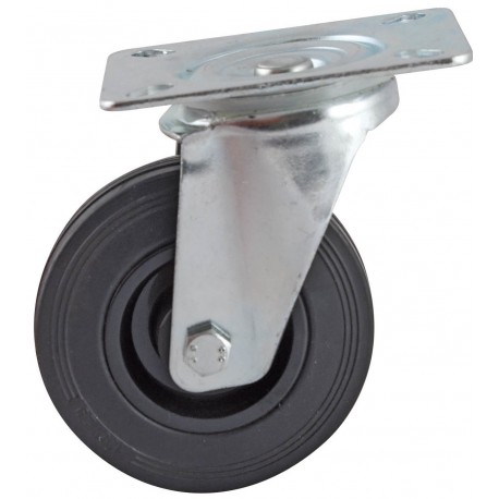Roulette platine fixe frein 160 mm, charge lourde AVL, manutention