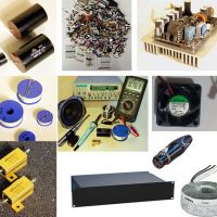 Composants electroniques - Resistance - condensateur - Hauts parleur - module ampli