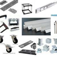 Quincaillerie - hardware - DIY flightcase- roulettes - profilés - 19 pouces - coins - renforts - glissières